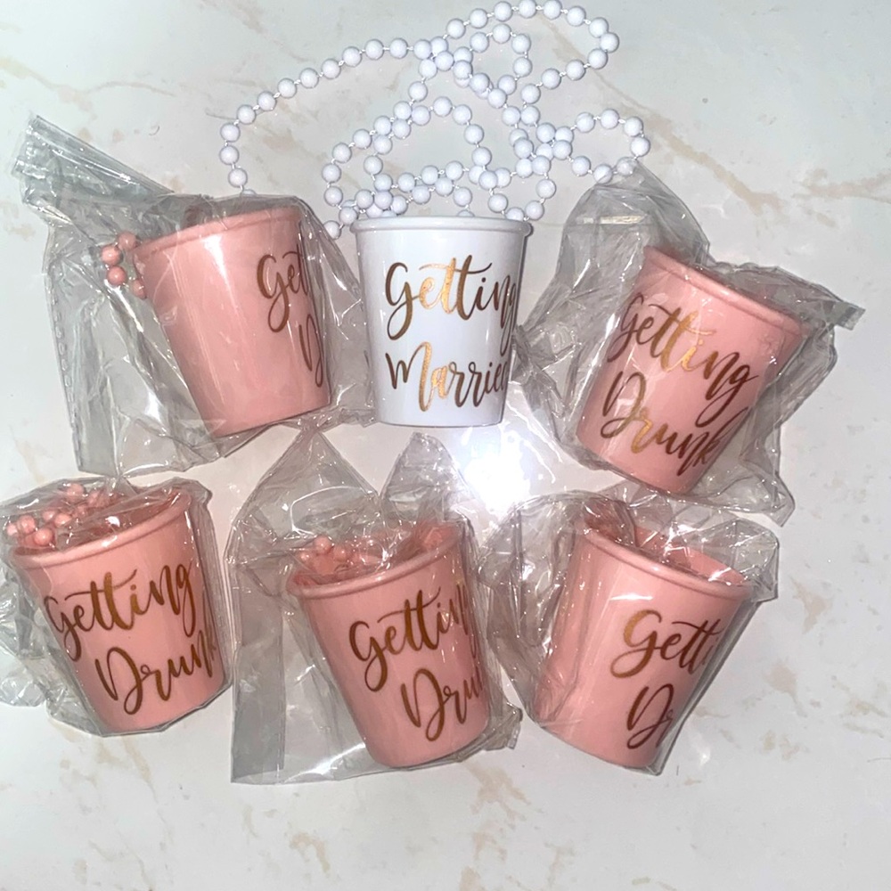 Bridal party shot glasses